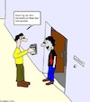 Cartoon: Haustürmission... (small) by SK1978 tagged kirche,zeugen,jehovas,sekte,bibel,glaube,religion,religionsgemeinschaft,christentum,männer,mission,missionierung,teufel,satanist