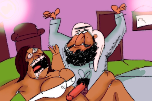 Cartoon: happy new beard (medium) by Al-Mousawi79 tagged cartoon