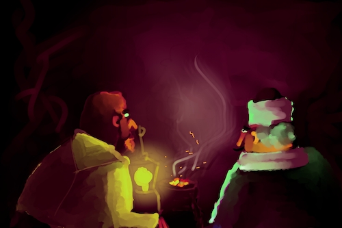 Cartoon: THE UNLEASHING HELL (medium) by honey moon tagged cartoon