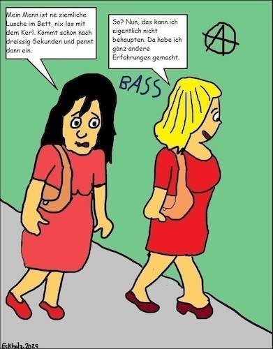 Cartoon: Uneinigkeit... (medium) by SveKru tagged uneigkeit,frauen,ehe,erfahrung,missverständnis,ehebruch,treuebruch,verrat