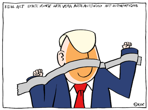 Cartoon: Tape art (medium) by Kik tagged banana,tape,art,kunst,trump,italia,banana,tape,art,kunst,trump,italia