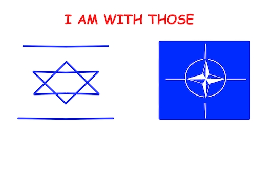 Cartoon: I am with thus (medium) by Mousawi tagged cartoon