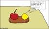 Cartoon: Absage... (small) by Mr Speck tagged marille,anmache,abfuhr
