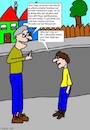 Cartoon: Aufklärung... (small) by Mr Speck tagged gesellschaft,aufklärung,elektronik,smartphone,handy,technologie,undank,selbstverständlichkeit,belehrung,standpauke,großvater,enkel,junge,mann,erziehung