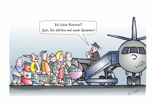 Cartoon: Kerosin wird knapp (medium) by Bernd Eisert tagged verkehr,flugzeug,kerosin,knappheit,preis,pilot,kontrolle,verkehr,flugzeug,kerosin,knappheit,preis,pilot,kontrolle