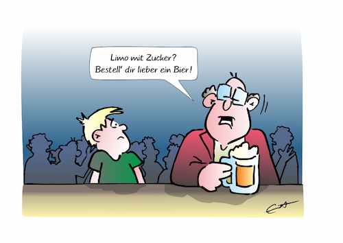 Cartoon: Zuckersteuer (medium) by Bernd Eisert tagged zucker,süße,getränke,abgabe,gesundheit,kinder,übergewicht,alkohol,zucker,süße,getränke,abgabe,gesundheit,kinder,übergewicht,alkohol