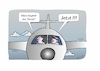 Cartoon: Streik (small) by Bernd Eisert tagged streik,piloten,luft,sofort,sicherheit,arbeitskampf