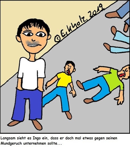 Cartoon: Mundgeruch... (medium) by SMK1978 tagged ingo,mundgeruch