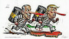 Cartoon: Oil Thieves (small) by Reda Hafez tagged usa,israel,iran,war,oil
