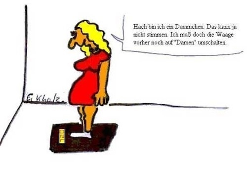 Cartoon: Gewichtskontrolle... (medium) by Kritzelspacko78 tagged gewichtskontrolle,übergewicht,adipositas,fettleibigkeit,frau,waage,wiegen,gesundheit