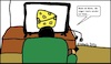 Cartoon: Käse im Fernsehen... (small) by Klops tagged käse,fernsehen,tv,gesellschaft