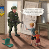 Cartoon: An uninvited guest (small) by Cyberwolf tagged russian,agression,soldier,putin,war,criminal,looter,ukraine,children