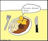 Cartoon: Abstand halten... (small) by Pummel tagged essen,abstand,benimm,benehmen,anstand,gesellschaft,pandemie,gesundheit,hygiene