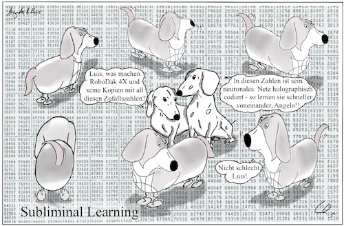 Cartoon: Deep Deep Structure (medium) by ChrisHolt tagged ki,deep,coding,dackelsicht