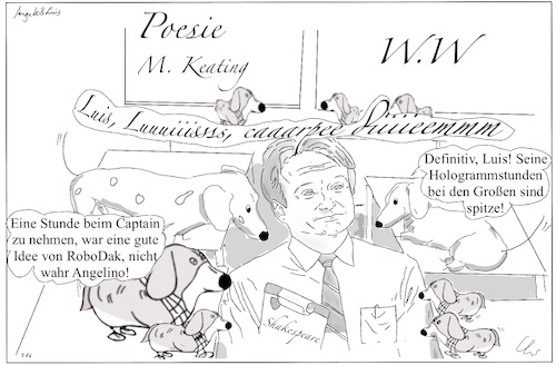 Cartoon: KI - Keating (medium) by ChrisHolt tagged ki,hologramme,dackelsicht