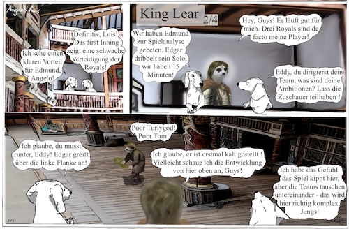 Cartoon: King Lear II (medium) by ChrisHolt tagged shakespeare,dackelsicht