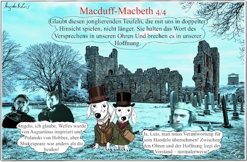 Cartoon: Macbeth IV (medium) by ChrisHolt tagged shakespeare,dackelsicht