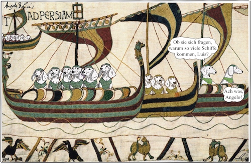 Cartoon: Teppich von Hormuz (medium) by ChrisHolt tagged politik,angriffskriege,geschichte