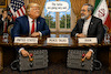 Cartoon: Good Talks (small) by fkiwy tagged trump,iran,peace,talks,middle,east