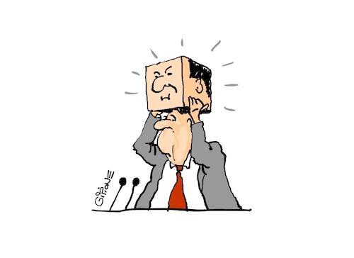 Cartoon: mask (medium) by GIP tagged gip