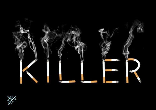 Cartoon: killer (medium) by yaserabohamed tagged killer,smoke,smoking,cigaret