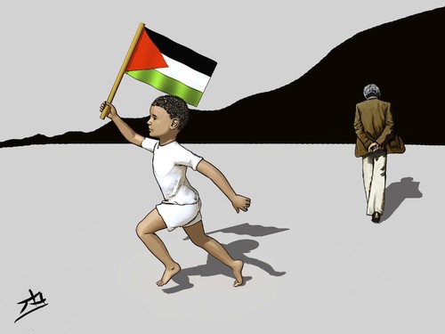 Cartoon: naji al ali (medium) by yaserabohamed tagged hanzala
