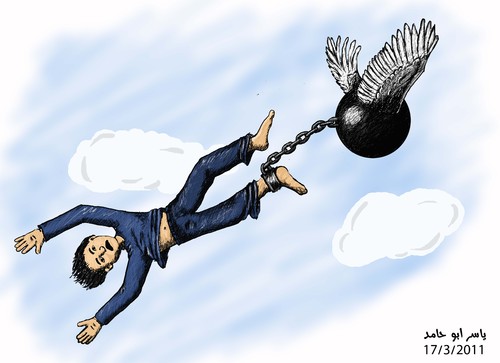 Cartoon: too much freedom (medium) by yaserabohamed tagged freedom