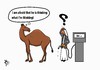 Cartoon: no comment (small) by yaserabohamed tagged oil,petrol,station,camel