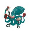 Cartoon: Books (small) by lisette tagged books,library,octopus