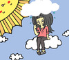 Cartoon: The Sun Appears (small) by Cartoonist Yellowgirl tagged cintya