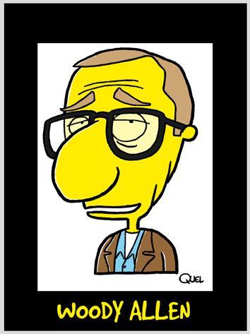 Cartoon: WOODY ALLEN CARICATURE (medium) by QUEL tagged woody,allen,caricature