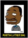 Cartoon: MARTIN LUTHER KING CARICATURE (small) by QUEL tagged martin,luther,king,caricature