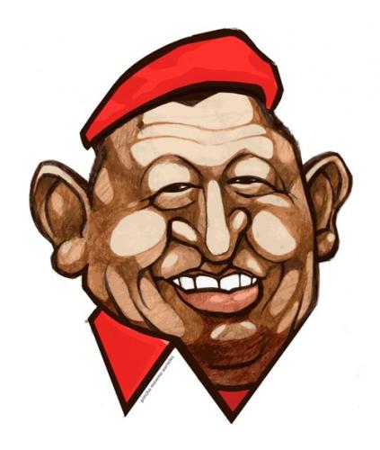 Cartoon: Chavez (medium) by pincho tagged chavez,caricature,caricaturas,politicos,venezuela,cartoon