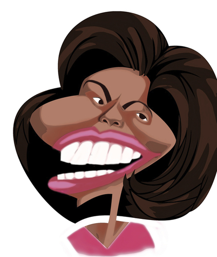 Cartoon: the first lady (medium) by pincho tagged michelle,obama,first,lady,mujer,usa,estados,unidos,mujeres