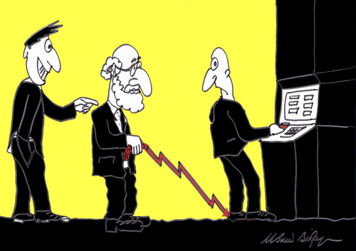 Cartoon: emekli (medium) by MSB tagged emekli