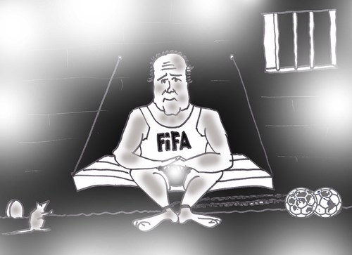 Cartoon: FIFA (medium) by MSB tagged fifa,football,futbol