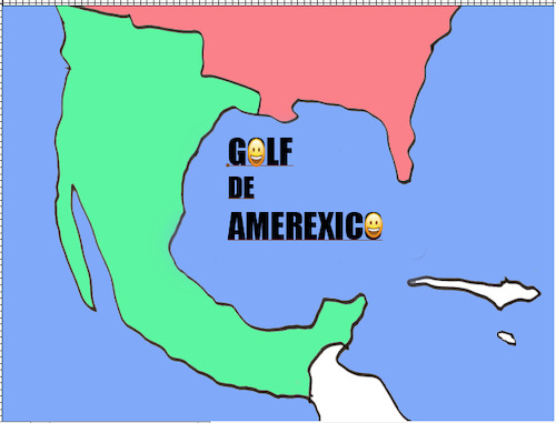 Cartoon: GOLF DE MEXICO (medium) by MSB tagged golf,de,mexico