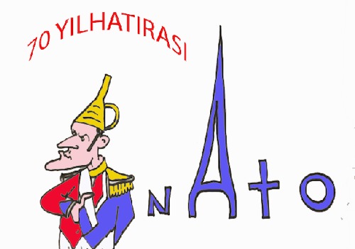 Cartoon: NATO-MACRON (medium) by MSB tagged nato