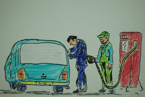 Cartoon: petrol (medium) by MSB tagged petrol