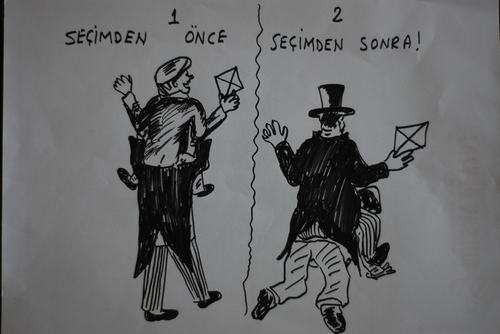 Cartoon: secim sandigi (medium) by MSB tagged secim,sandigi