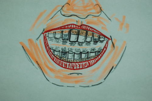 Cartoon: sigara (medium) by MSB tagged sigara