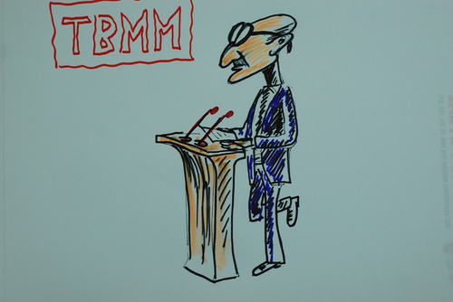 Cartoon: tbmm  de yemin (medium) by MSB tagged tbmm