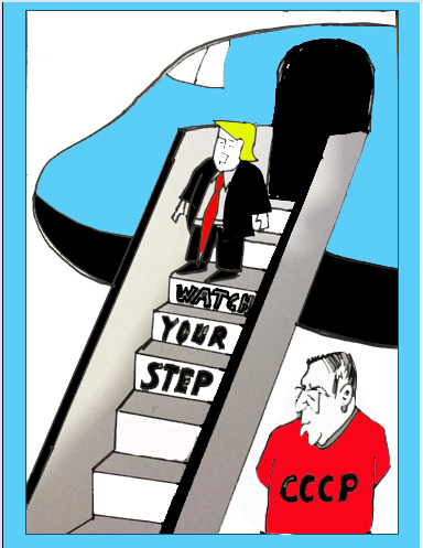 Cartoon: trump putin (medium) by MSB tagged trump,putin