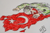 Cartoon: Türkiye Cumhuriyeti (small) by MSB tagged türkiye,cumhuriyeti