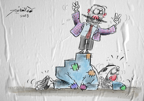 Cartoon: Labor Day (medium) by hamad al gayeb tagged cartoon