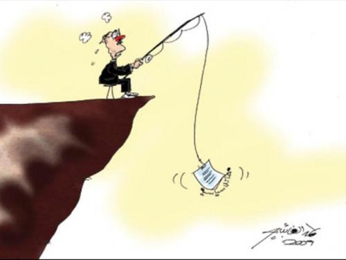 Cartoon: politics catch (medium) by hamad al gayeb tagged politics,catch