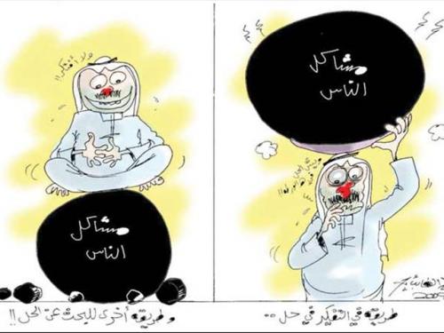 Cartoon: type of solutions (medium) by hamad al gayeb tagged type,of,solutions