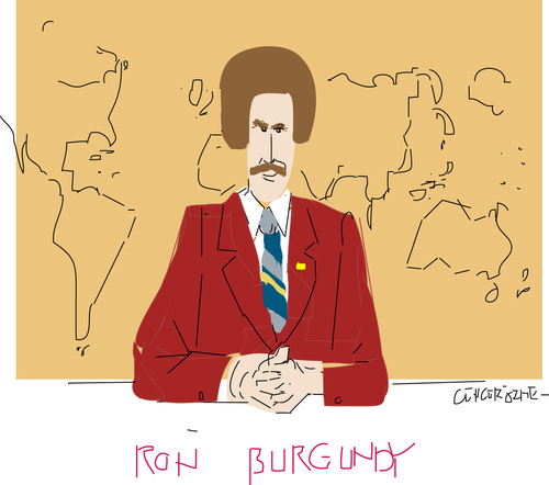 Cartoon: Anchorman 2 (medium) by gungor tagged movie