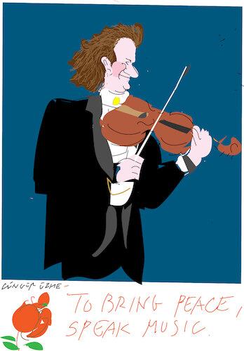Cartoon: Andre Rieu (medium) by gungor tagged andre,rieu,and,his,music,andre,rieu,and,his,music