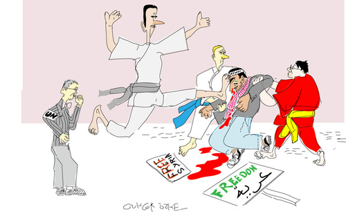 Cartoon: Arab spring-3 (medium) by gungor tagged syria